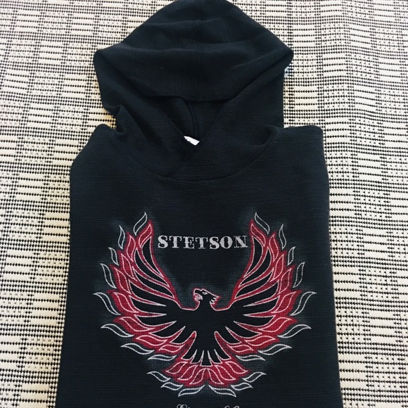 STETSON Pull-Over w/ Hood Men’s Med 100% cotton - Picture 7 of 8